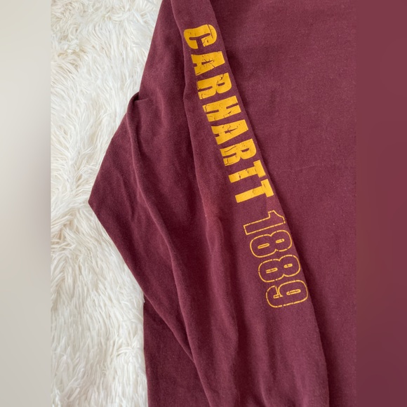 Carhartt Long-sleeve Distressed T-Shirt Size XL - Picture 5 of 7